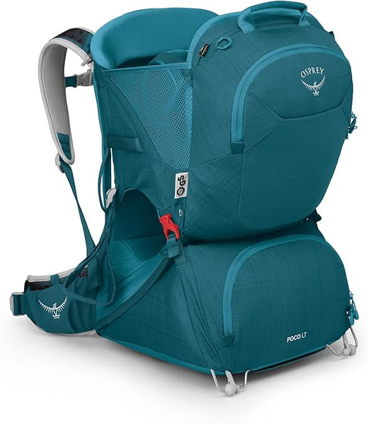 child carrier backpack osprey Poco A fully framed and padded cockpit surrounds the adjustable Double Halo harness and child seat for safety Osprey Poco Premium Child Carrier
