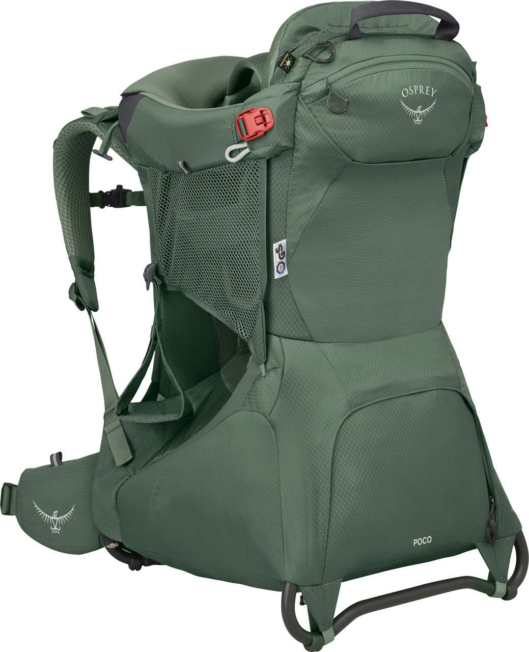 osprey backpack kid carrier - Poco LT Child A fully framed and padded cockpit surrounds the adjustable Double Halo harness and child seat for safety Osprey Poco Child Carrier Black
