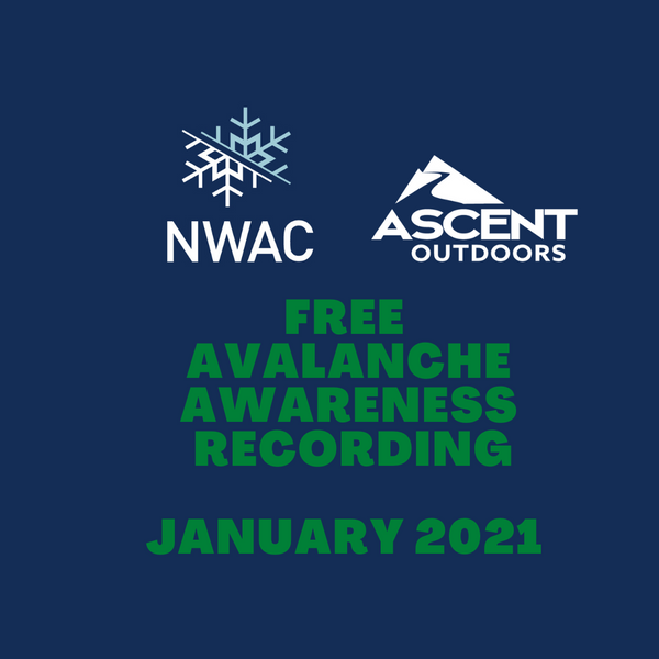 Free NWAC Avalanche Awareness Class Recording 1/11/2021