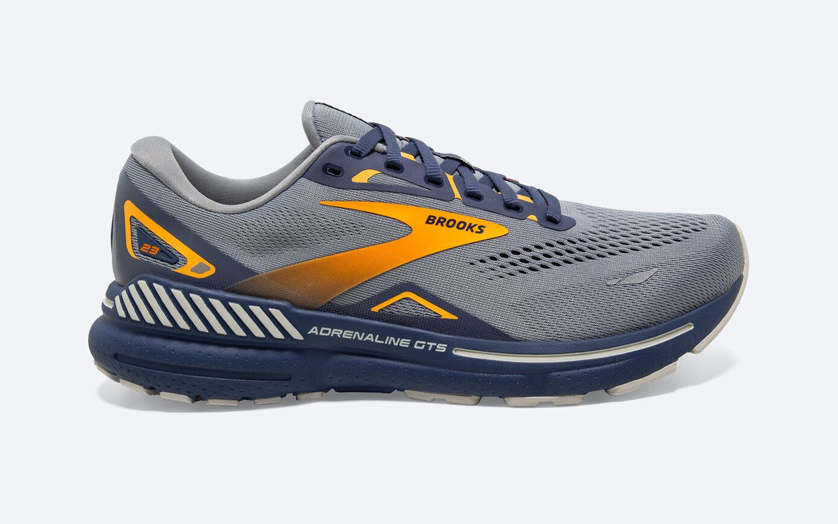 Brooks Adrenaline GTS 23 Mens Running Shoes Blue Grey Yellow 1103911D458 Sz 12.5 Brooks Adrenaline GTS 23 Running Shoes Sneakers Mens Size 13  main image 4