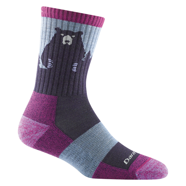 Darn Tough Women's Bear Town Micro Crew Lightweight With Cushion