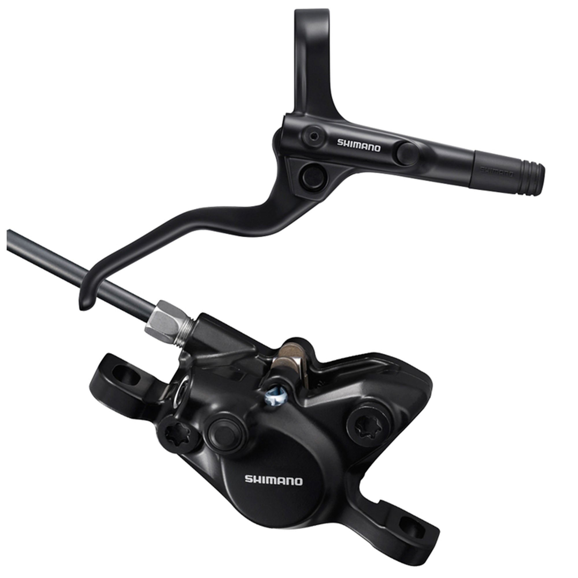 Shimano BR-MT200 Disc Brake and BL-MT201 Lever - Rear, Hydraulic, 2-Piston, Post Mount, Black