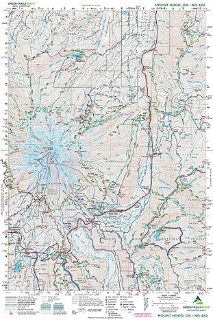 Green Trails Maps Mount Hood Maps -(No. 462)