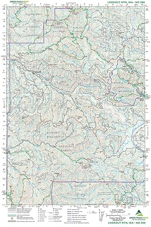 Green Tails Maps Lookout Mountain Maps (WA No. 396)