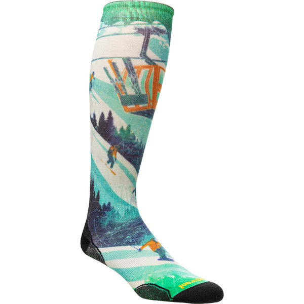 Smartwool Ski Zero Cushion Ski Day Print OTC Socks Men's