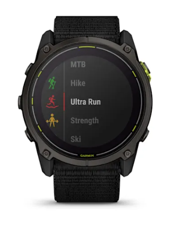 Garmin Enduro 3 – 51 mm, Crbn Gry DLC Ti w/Blk Sport Loop Band