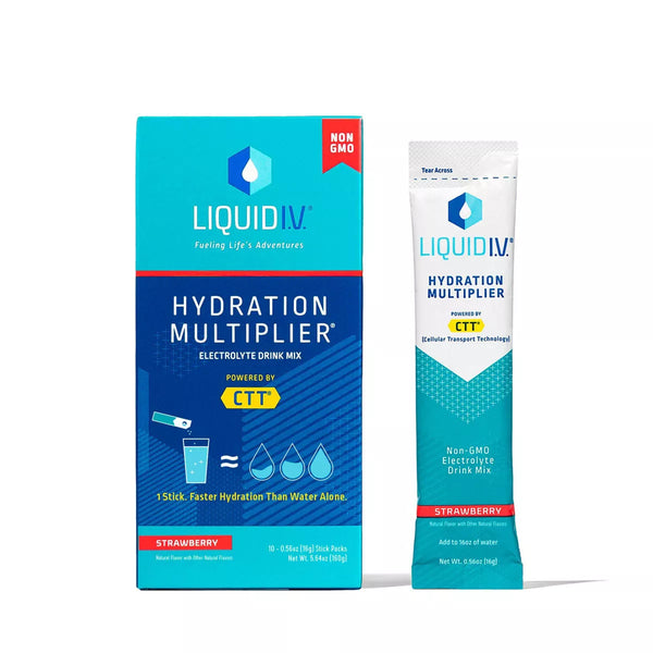 Liquid IV Hydration Multiplier Mix Drink Strawberry Single