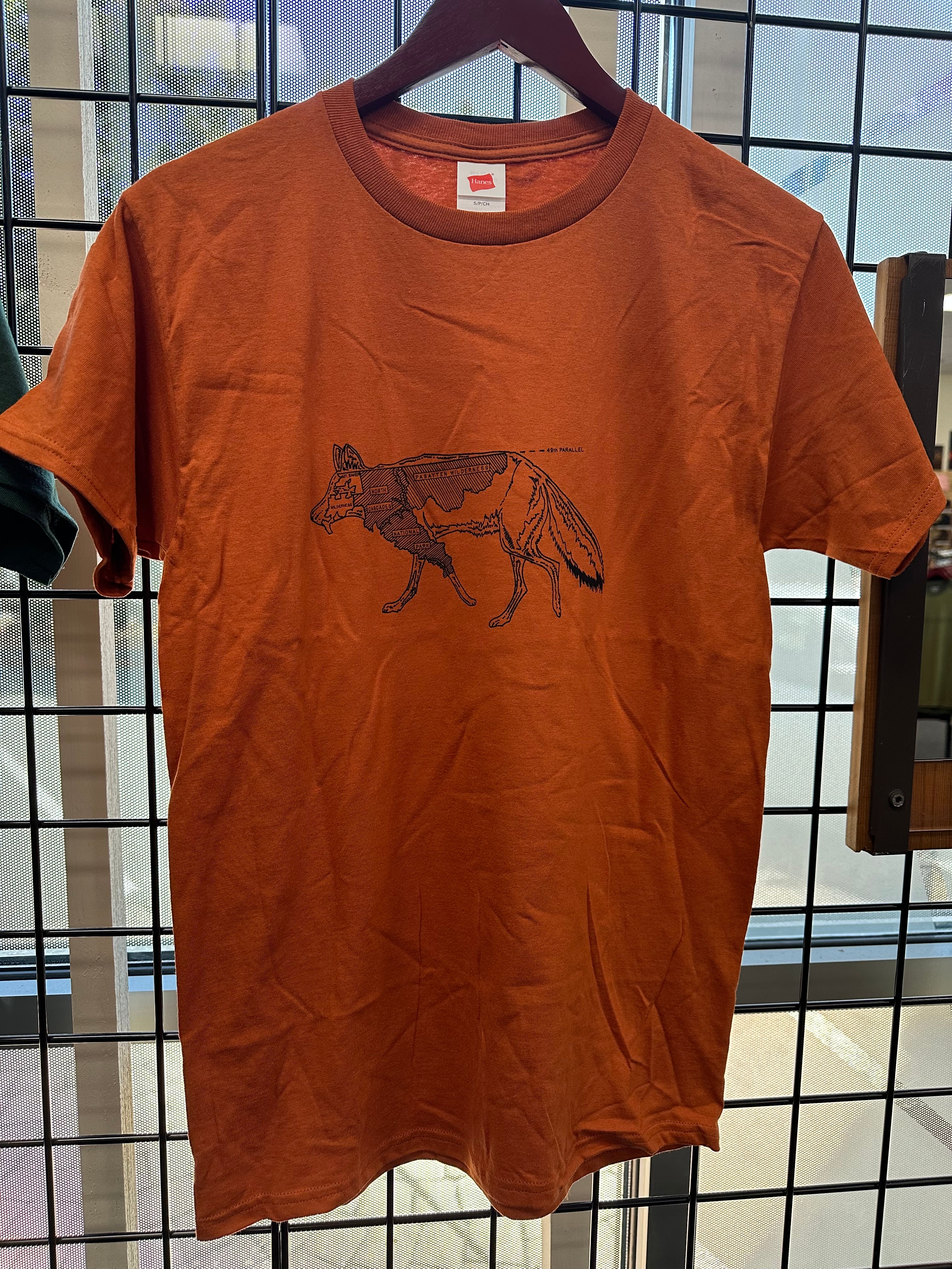Minami Artwork t-shirts - Cascades Coyote