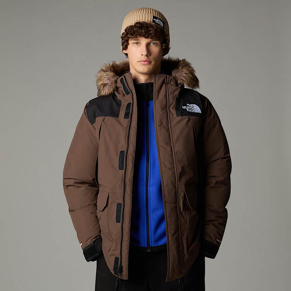 North face fur jacket mens online