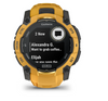 Garmin Instinct 3 – 50 mm, Solar Sunburst with Sunburst/Gray Band