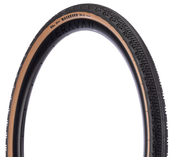 Teravail Washburn Tire - 700 x 40, Tubeless, Folding, Tan, Durable, Fast Compound