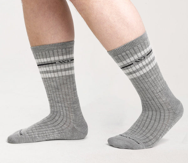 Wide Open Vintage Stripe Cushioned Crew Socks Men's