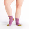 Wide Open Single Cushioned Quarter Socks Women's