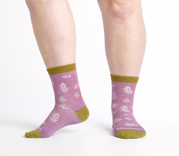 Wide Open Foliage Lightweight Micro Crew Socks Women's