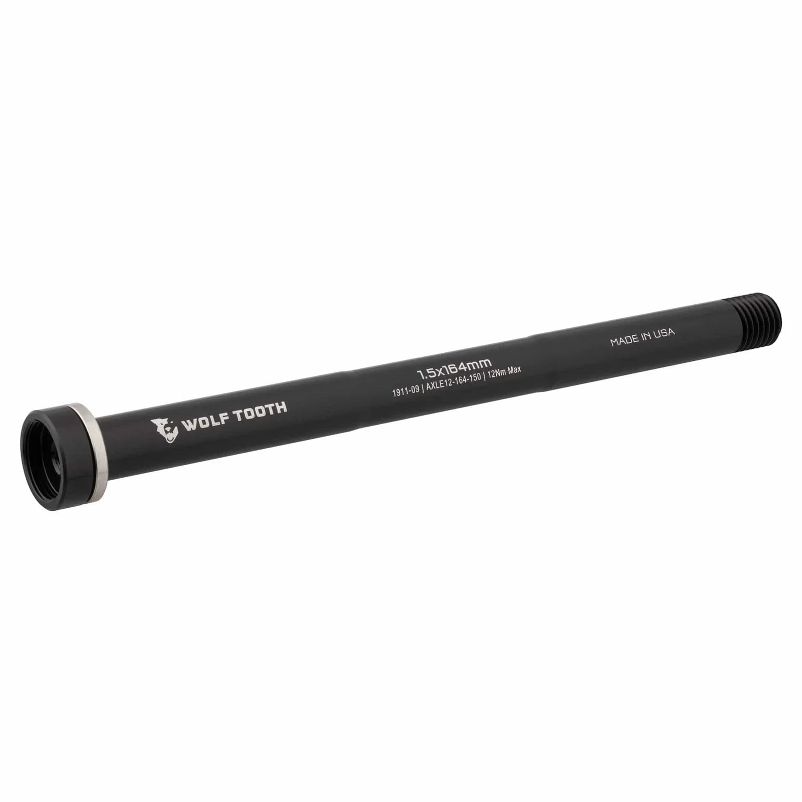 Wolf Tooth Rear Thru Axle - M12, 1.5 x 164mm, Black