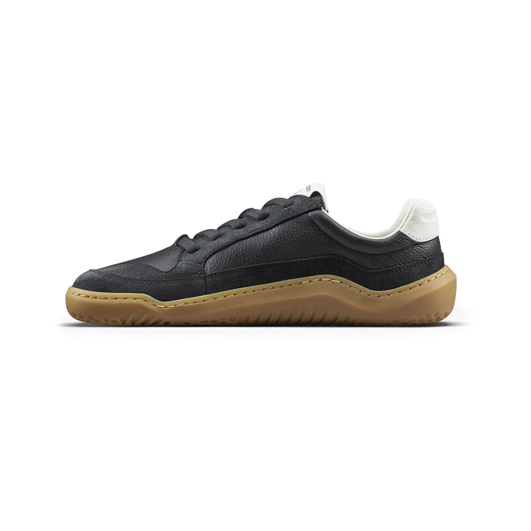 Vivobarefoot Gobi III Sneaker Premium Leather Men's, Obsidian, side