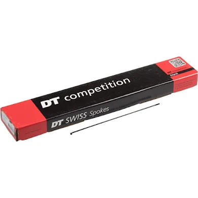 DT Swiss Competition Spoke: 2.0/1.8/2.0mm, 280mm, J-bend, Black, Box of 100