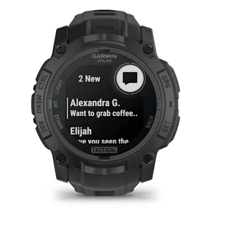 Garmin Instinct 3 – 50 mm Solar Tactical Edition Black with Black Band