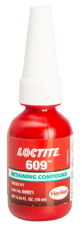 Loctite #609 Retaining Compound Low Viscosity 10ml .3 fl oz Thread Locker