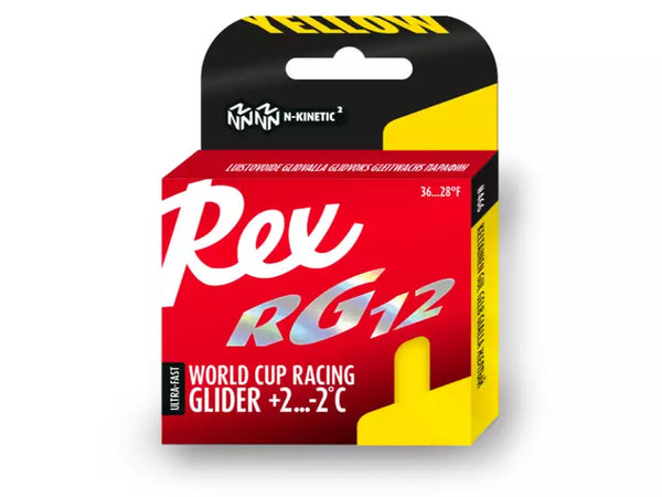 Rex Rg12 Yellow Ski Glide Wax 40G -Past Season