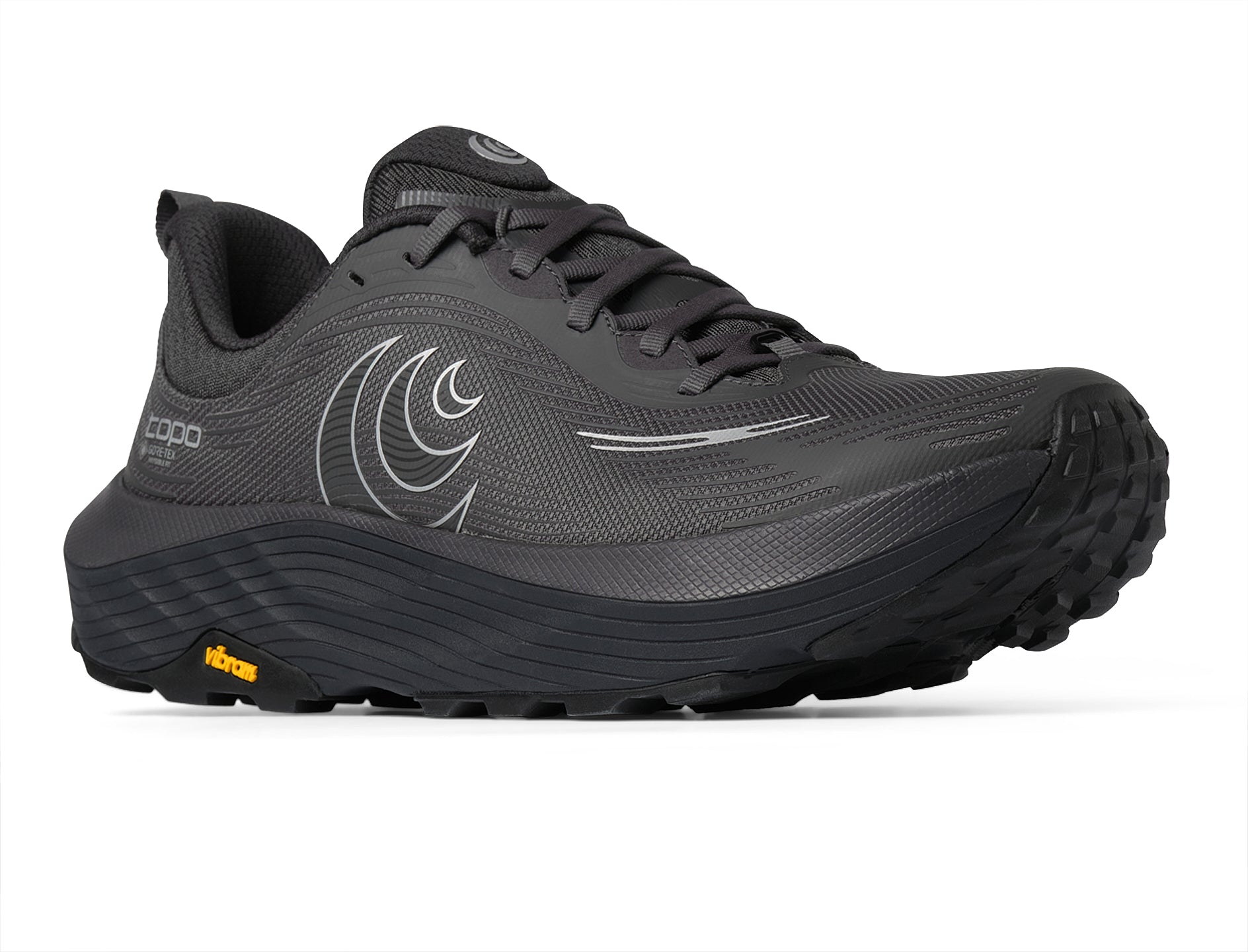 Topo Ultraventure 5 GTX Men's Charcoal / Black angled view