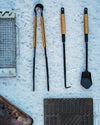 Snow Peak Fire Tool Set (Tong, Shovel, and Hook)