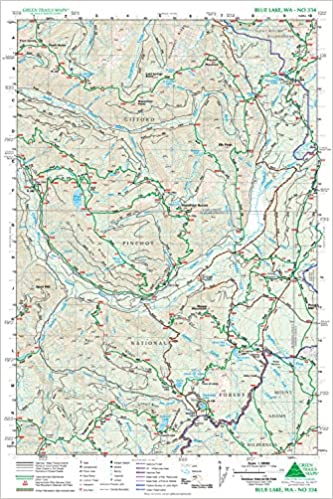 Green Trails Blue Lake, WA No. 334 - Ascent Outdoors LLC