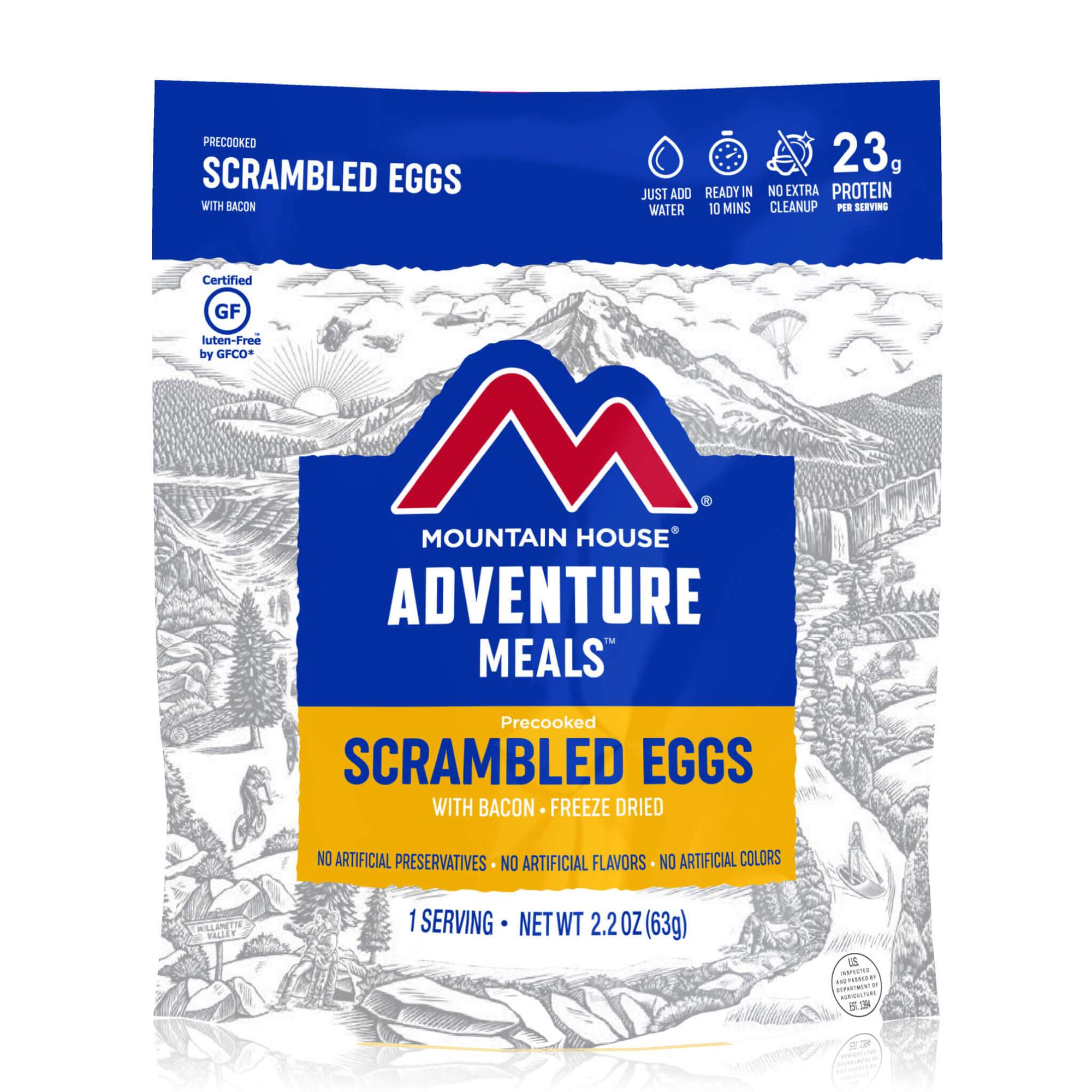 Mountain House Scrambled Eggs With Bacon Pouch - Ascent Outdoors LLC