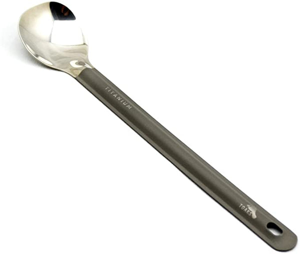 Toaks Titanium Long Handle Polished Spoon - Ascent Outdoors LLC