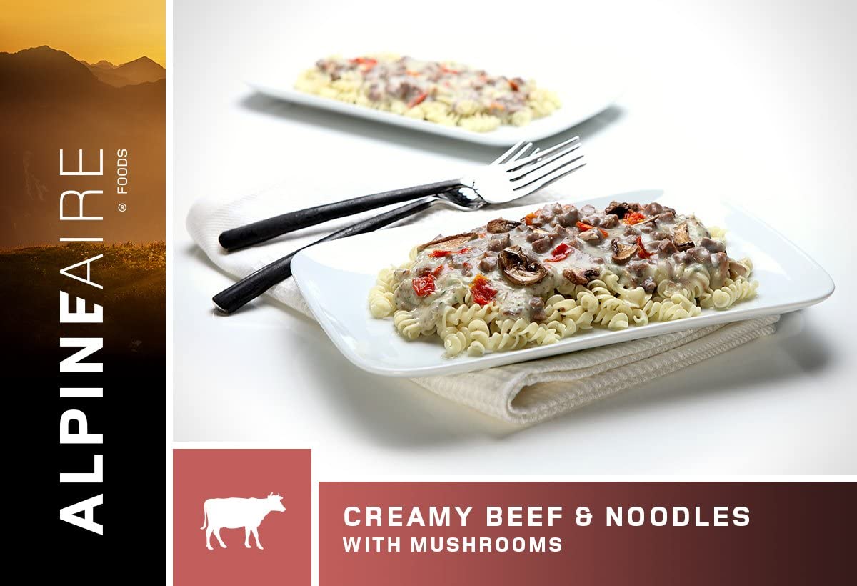 Alpineaire Creamy Beef & Noodles With Mushrooms - Ascent Outdoors LLC