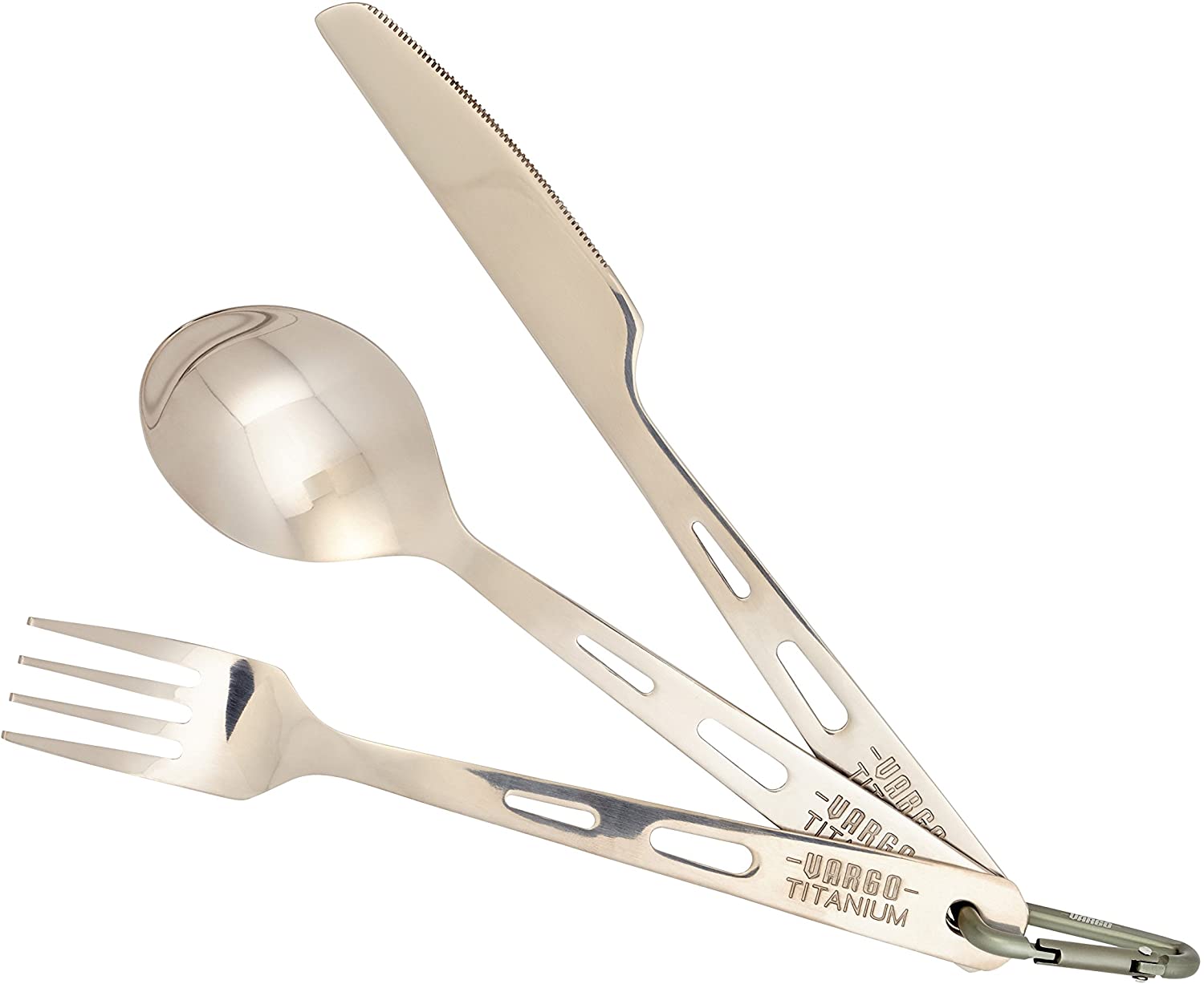 Vargo Titanium Knife Fork Spoon - Ascent Outdoors LLC