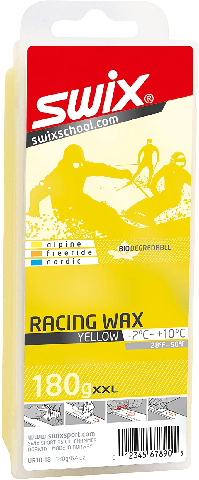 Swix Yellow Bio Training Wax 180G - Ascent Outdoors LLC