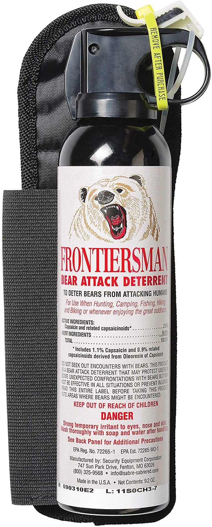 Frontiersman Bear Spray With Belt Holster - Ascent Outdoors LLC
