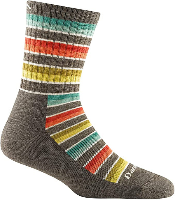 Decade Stripe Micro Crew Midweight With Cushion Socks - Ascent Outdoors LLC
