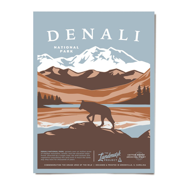 The Landmark Project Denali National Park Poster - Ascent Outdoors LLC
