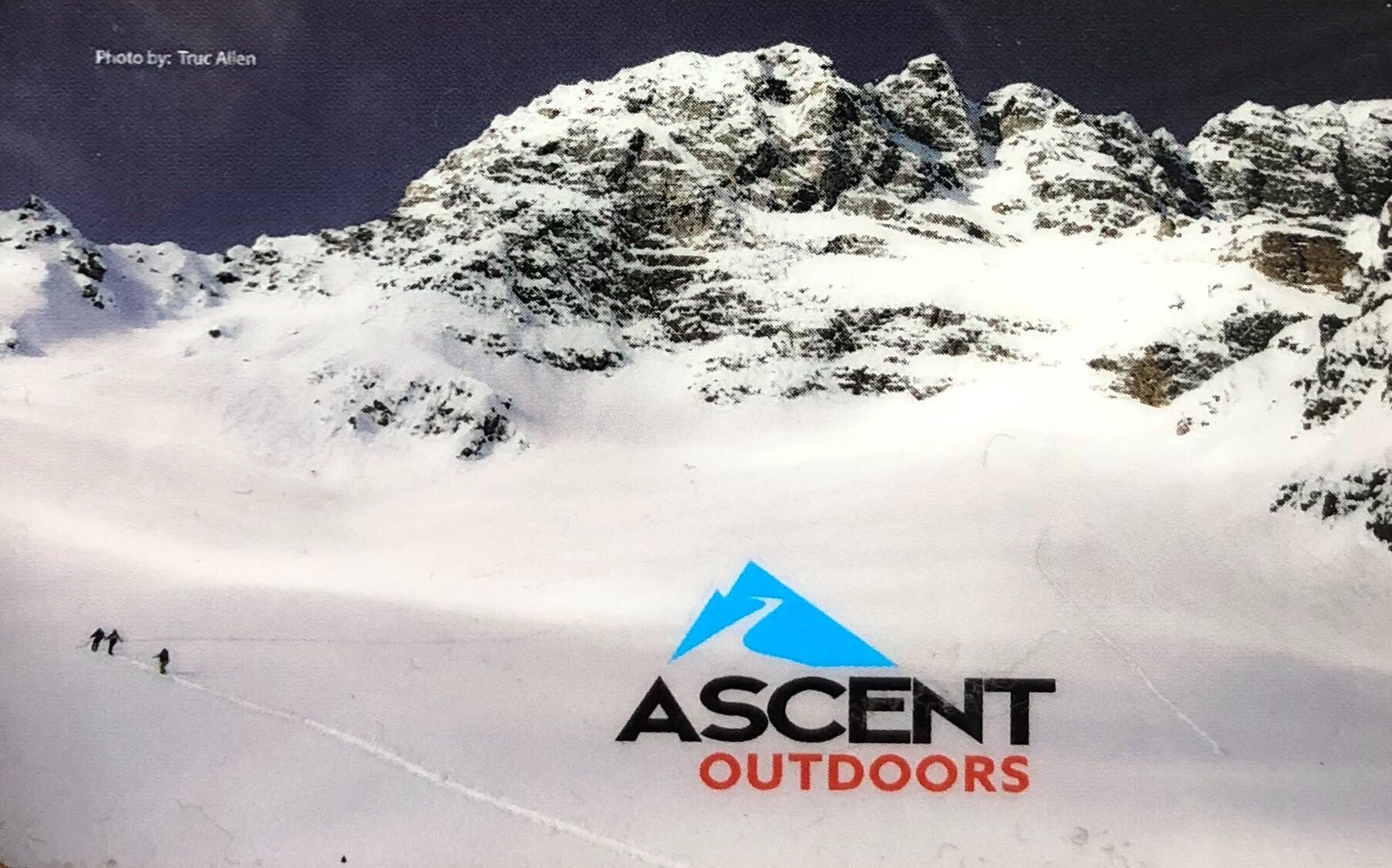 Ascent Outdoors Physical Gift Card - Ascent Outdoors LLC