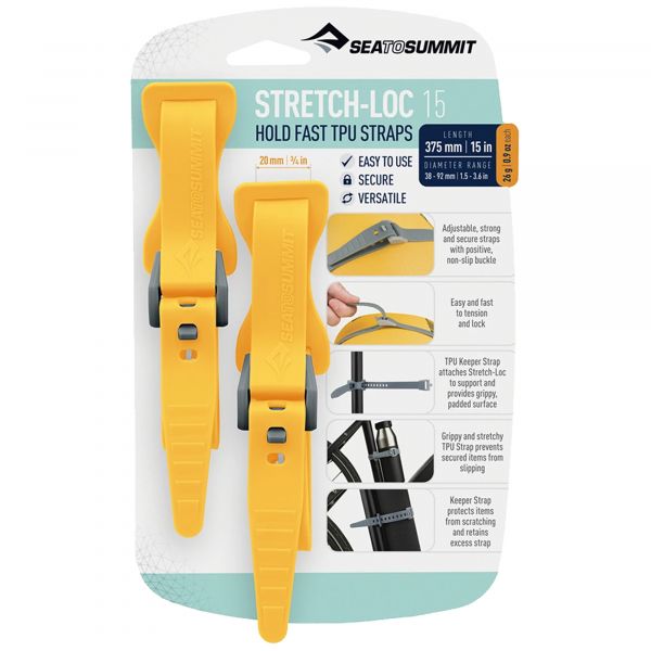 Sea To Summit Stretch-Loc Tpu Straps - Ascent Outdoors LLC