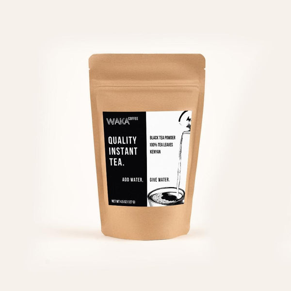 Waka Coffee Kenyan Black Instant Tea 4.5 oz Bag (225 Servings)